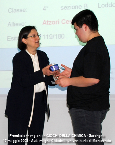 premiazione a cura della prof.ssa Antonella Rossi 